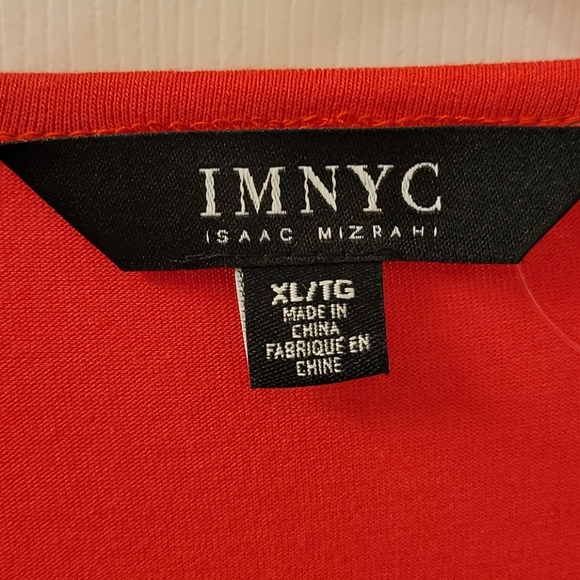 😀 - 💛 - IMNYC Isaac Mizrahi Women's XL  NWOT RED - Picture 4 of 6